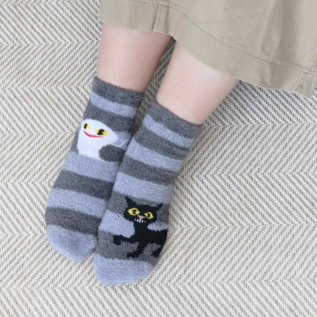 ルームソックス レディース/かくれんぼ【ねないこだれだ】【絵本のくつした】