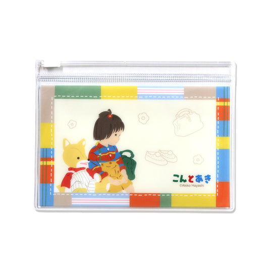 ポーチ付きフレークシール【こんとあき】