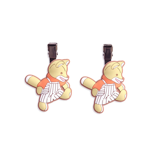 【絵本のクリップ】前髪クリップ/こん2P【こんとあき】