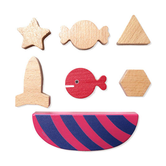 【絵本のつみき】バランスセット(きんぎょがにげた)