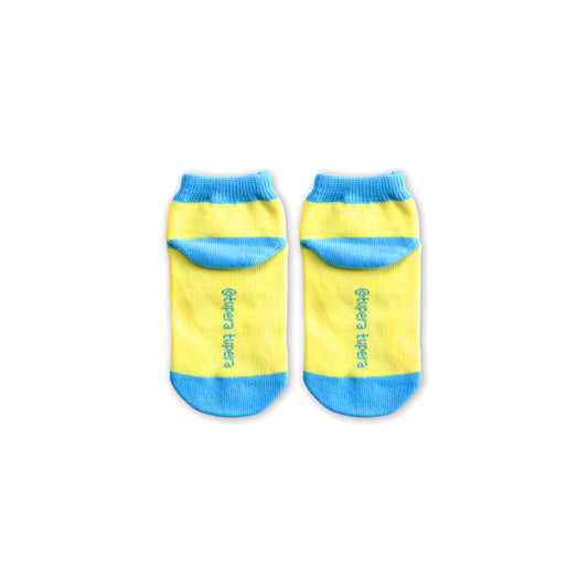 靴下 キッズ/イエロー【パンダ銭湯】【絵本のくつした】