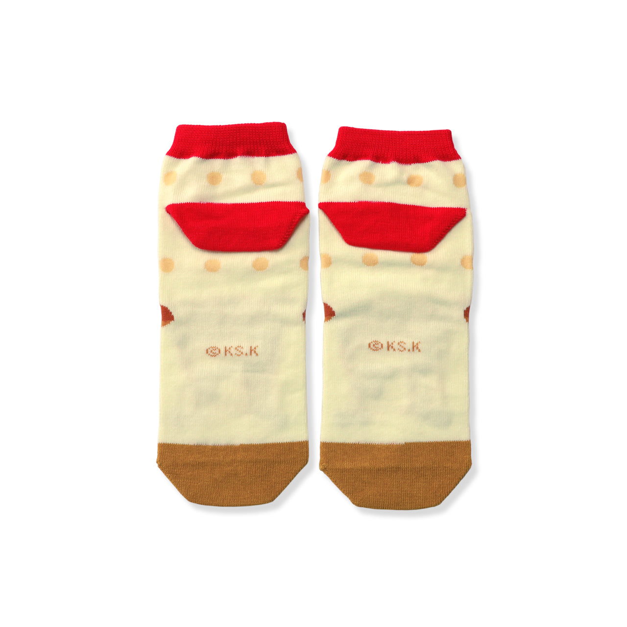 靴下 レディース/パン ドット【パンどろぼう】【絵本のくつした】