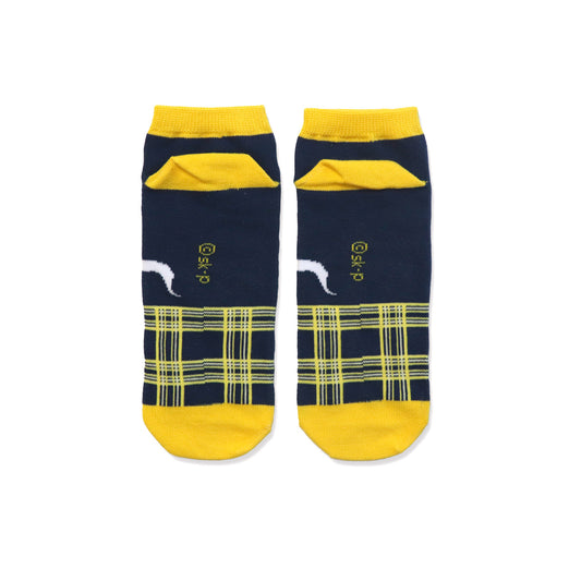 靴下 レディース/よぞらとチェック【めがねうさぎ】【絵本のくつした】