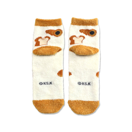 ルームソックス レディース/パン【パンどろぼう】【絵本のくつした】