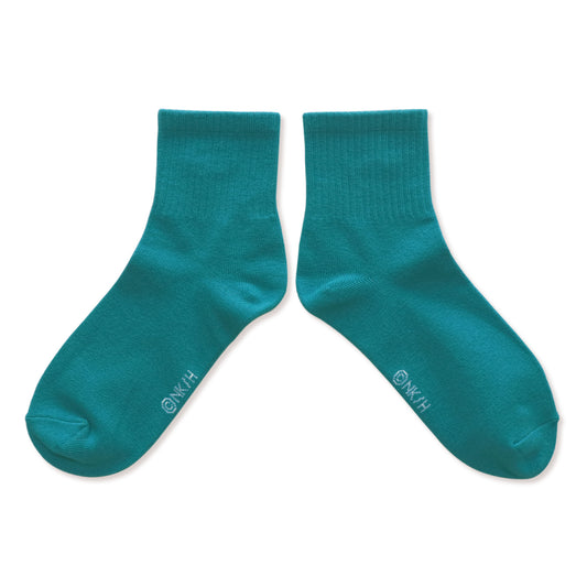 靴下 レディース/エメラルドブルー ペロリ 【ノラネコぐんだん】【絵本のくつした】