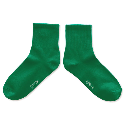 靴下 レディース/ディープグリーン ほっかむり 【ノラネコぐんだん】【絵本のくつした】