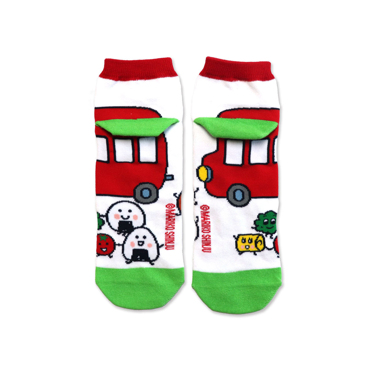 靴下 メンズ/おでかけ【おべんとうバス】【絵本のくつした】