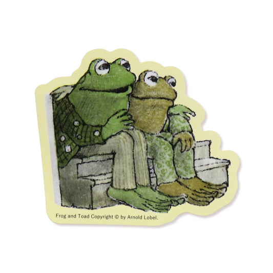 ステッカー ふたり クリーム【がまくんとかえるくん】【絵本のステッカー】
