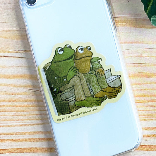 ステッカー ふたり クリーム【がまくんとかえるくん】【絵本のステッカー】