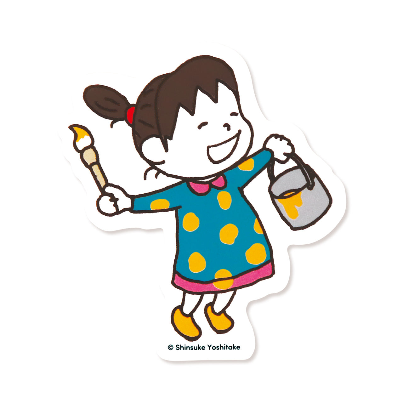 ステッカー みずたま ホワイト【それしか ないわけ ないでしょう】【絵本のステッカー】