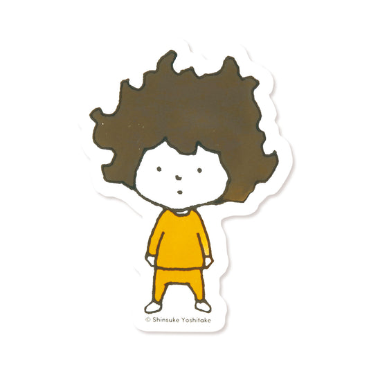 ステッカー かみくちゃ ホワイト【かみはこんなに くちゃくちゃだけど】【絵本のステッカー】