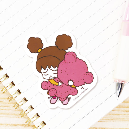 ステッカー だっこ ホワイト【ころべばいいのに】【絵本のステッカー】