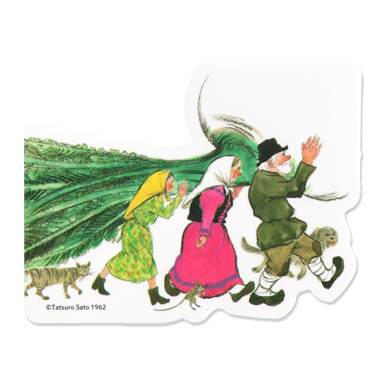 【おおきなかぶ】ステッカー かぶをかついで【絵本のステッカー】