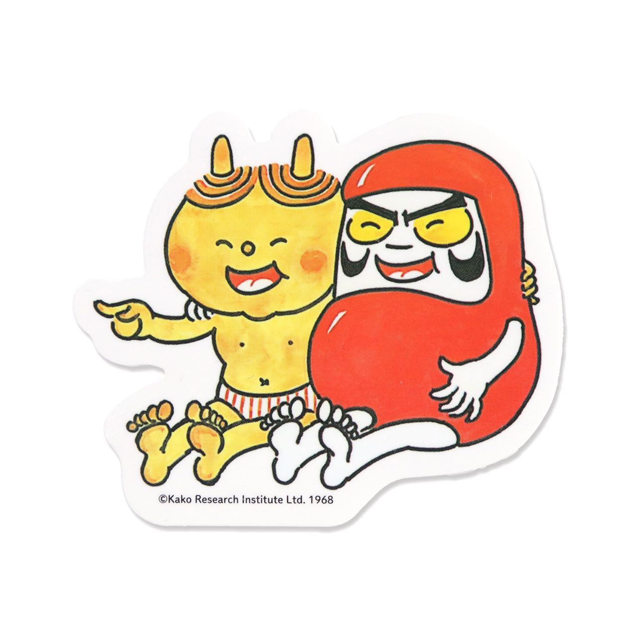 だるまちゃんとかみなりちゃん】ステッカー ともだち【絵本の