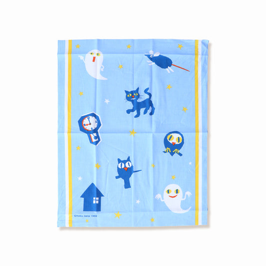 【絵本のはんぶんてぬぐい】ブルー【ねないこだれだ】