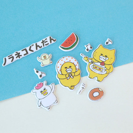 ぷくぷくシール【ノラネコぐんだん】