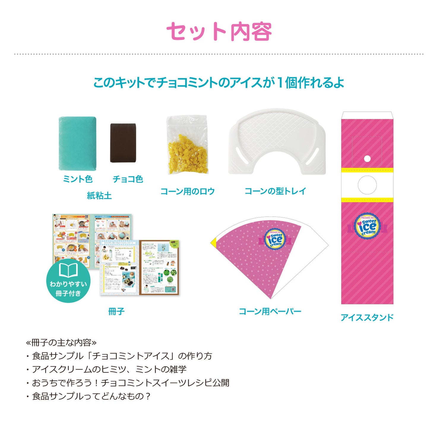 食品サンプルを作るキット【触れる図鑑】/クラフト工作キット