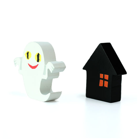 【絵本のつみき】2P おばけとおうち (ねないこだれだ)