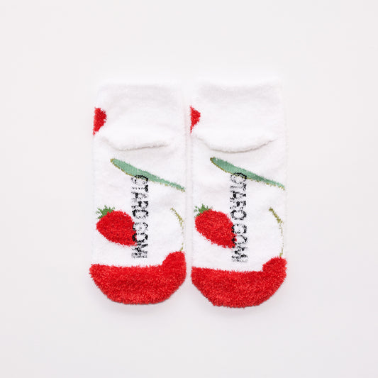 ルームソックス レディース/くだもの【きんぎょがにげた】【絵本のくつした】【もこもこ靴下】