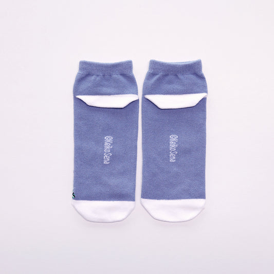 靴下 レディース/ブルー 【おばけのてんぷら】【絵本のくつした】