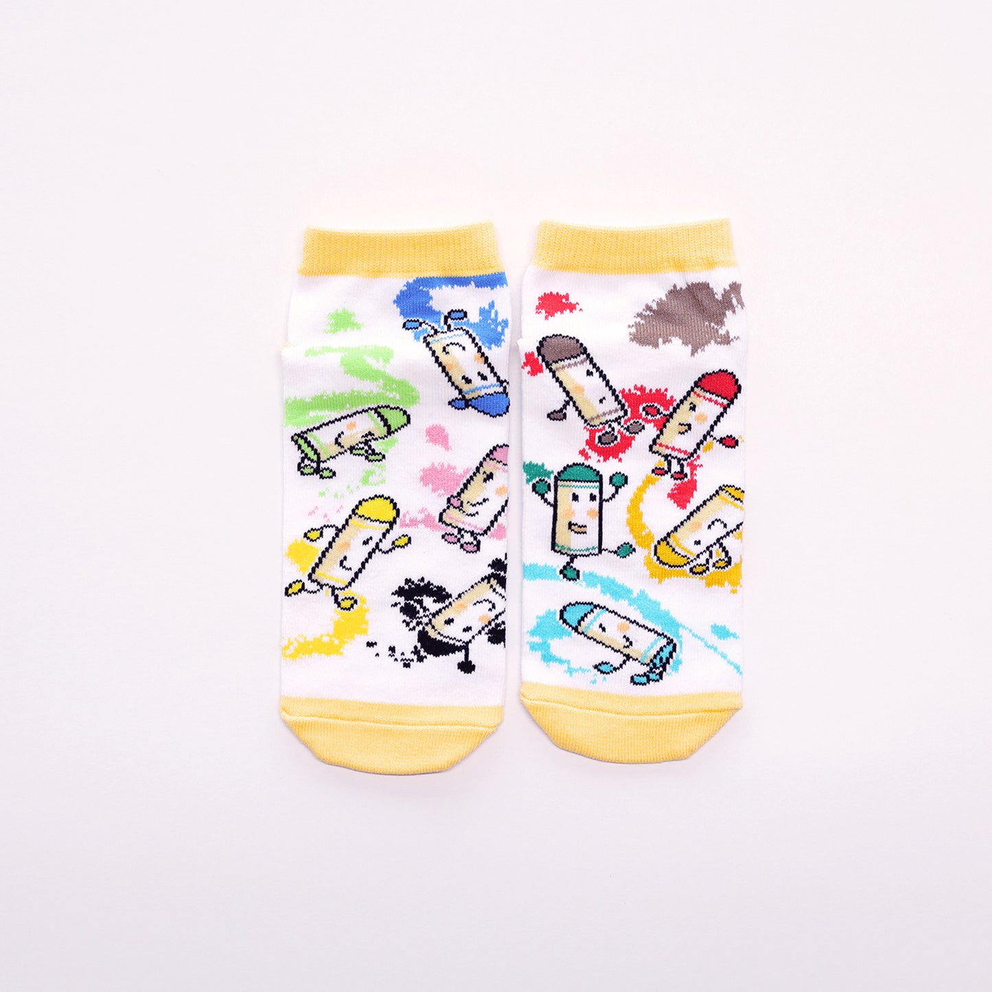 靴下 レディース/いろいろないろ 【くれよんのくろくん】【絵本のくつした】