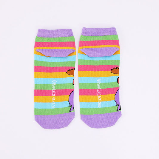 靴下 レディース/レインボー 【ぞうくんのさんぽ】【絵本のくつした】