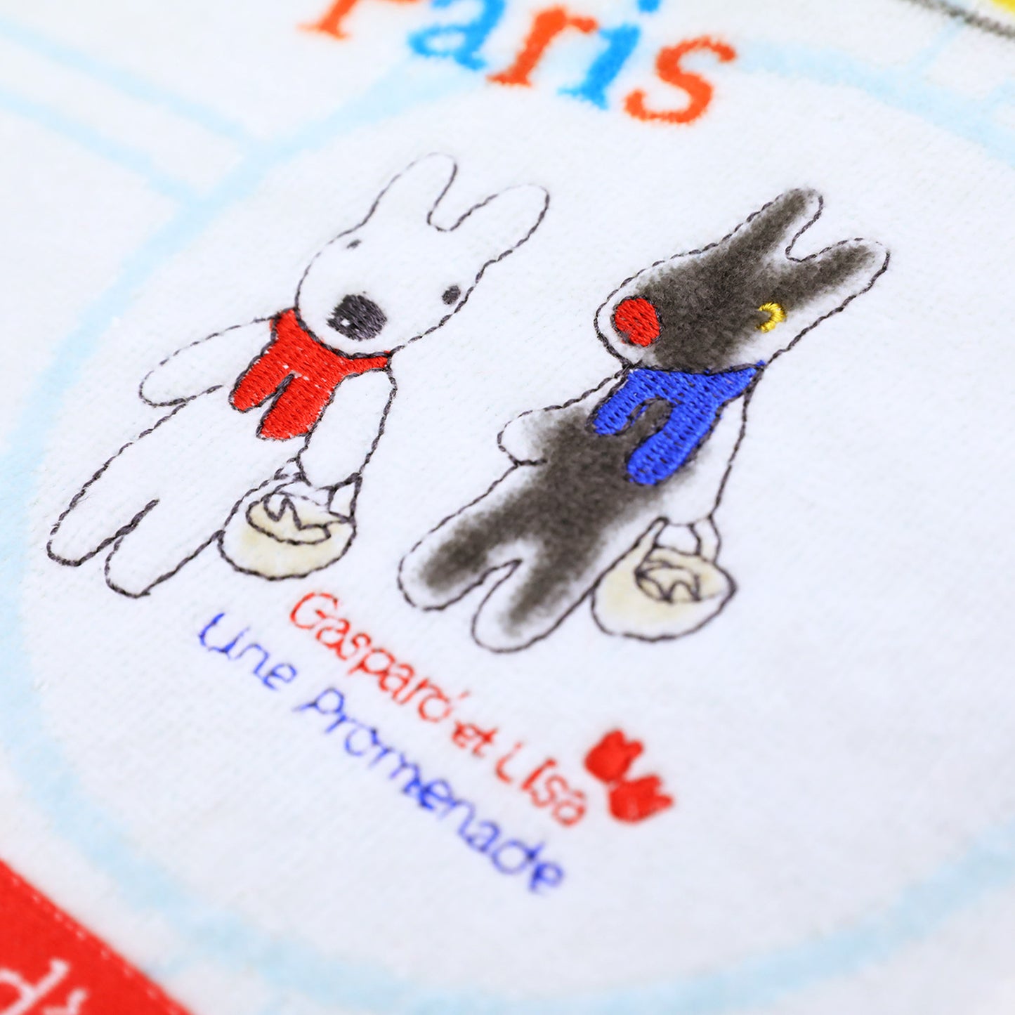 ウォッシュタオル ふたりでお散歩【リサとガスパール】