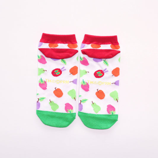 靴下 レディース/フルーツ 【はらぺこあおむし】【絵本のくつした】