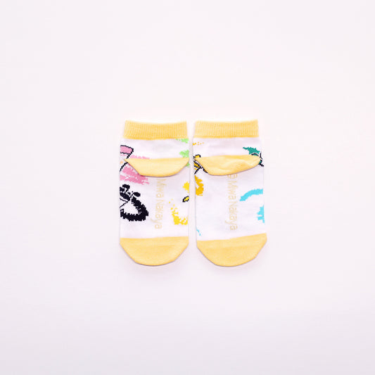 靴下 キッズ/いろいろないろ【くれよんのくろくん】【絵本のくつした】