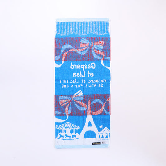 フェイスタオル リボンパリ【リサとガスパール】