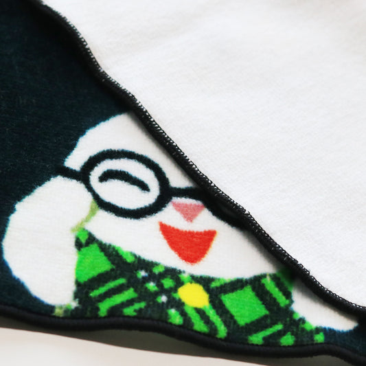 せなけいこ プチタオル めがねうさぎ