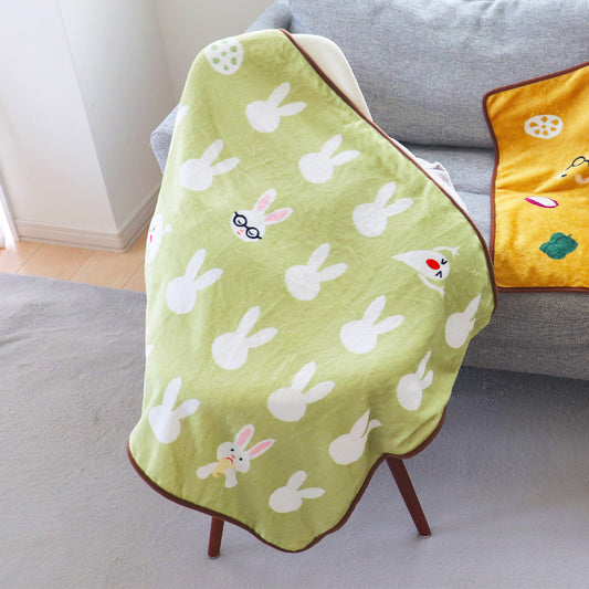 ブランケット うさこいっぱい Mサイズ 【おばけのてんぷら】