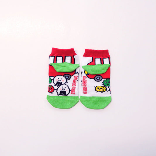 靴下 キッズ/おでかけ【おべんとうバス】【絵本のくつした】