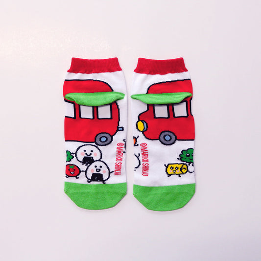 靴下 レディース/おでかけ【おべんとうバス】【絵本のくつした】