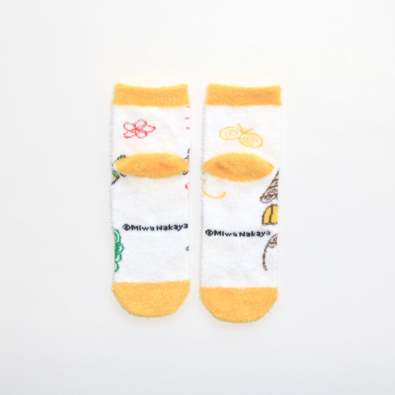 ルームソックス レディース/おえかき【くれよんのくろくん】【絵本のくつした】