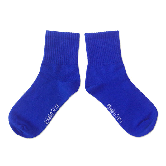 靴下 レディース/AWブルー おばけとねこ 【ねないこだれだ】【絵本のくつした】