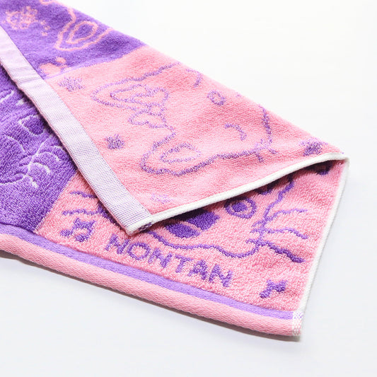 ウォッシュタオル 4コマピンク【ノンタン】