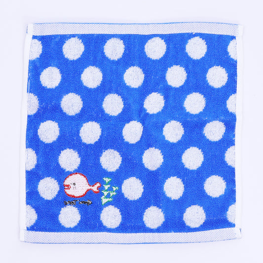 きんぎょのたおる タオルハンカチ ブルー【きんぎょがにげた】