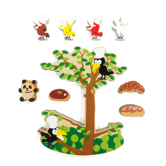 【絵本のつみき】プレイセット (からすのパンやさん)