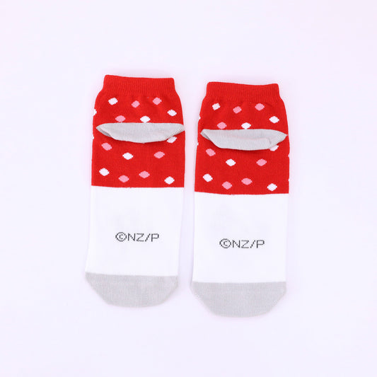 靴下 レディース/水玉 【ねずみくんのチョッキ】【絵本のくつした】