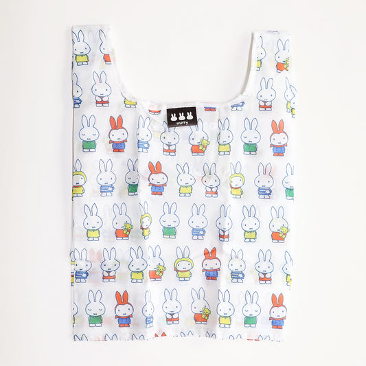 ミッフィー エコバッグ ホワイトいっぱいミッフィー
