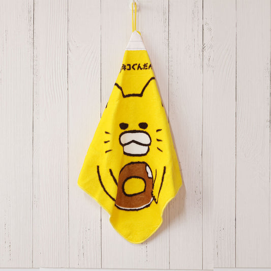 ノラネコぐんだん ループ付きタオル ドーナツ