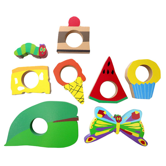 【絵本のつみき】プレイセット (はらぺこあおむし)