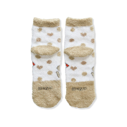 ルームソックス レディース/ふたり【ねずみくんのチョッキ】【絵本のくつした】