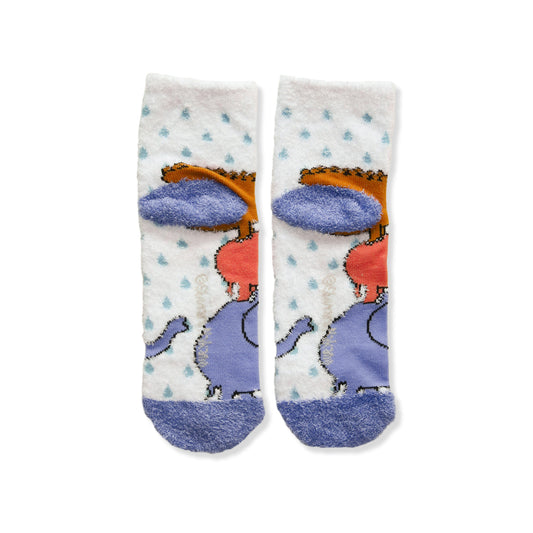 ルームソックス レディース/雨【ぞうくんのさんぽ】【絵本のくつした】