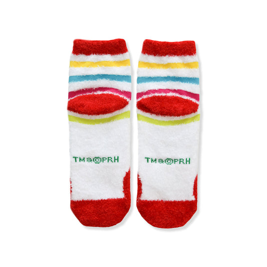 ルームソックス レディース/ストライプ カラフル【はらぺこあおむし】【絵本のくつした】