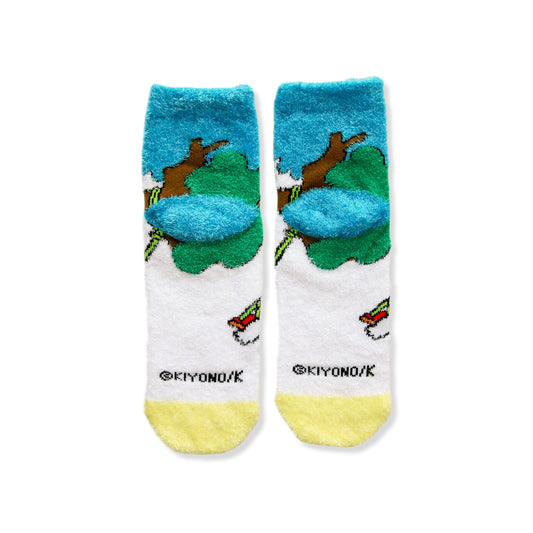 ルームソックス レディース/ぶらんこのせて【ノンタン】【絵本のくつした】