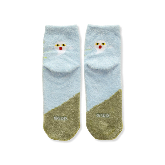 ルームソックス レディース/太陽【めがねうさぎ】【絵本のくつした】