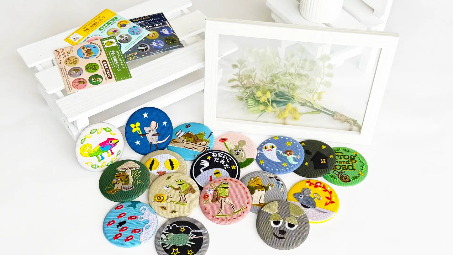 【絵本の缶バッジ】刺繍缶バッジ ver.1/レオ・レオニ