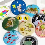 【レオ・レオニ】刺繍缶バッジver.1 (12個セット)【絵本の缶バッジ】